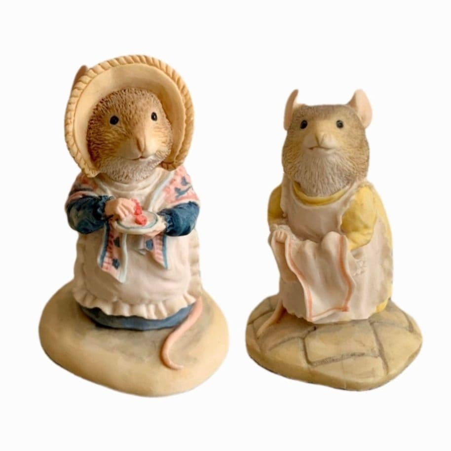 ブランブリーヘッジ★ケーキを食べるレディウッドマウス&プリムローズ★フィギュア