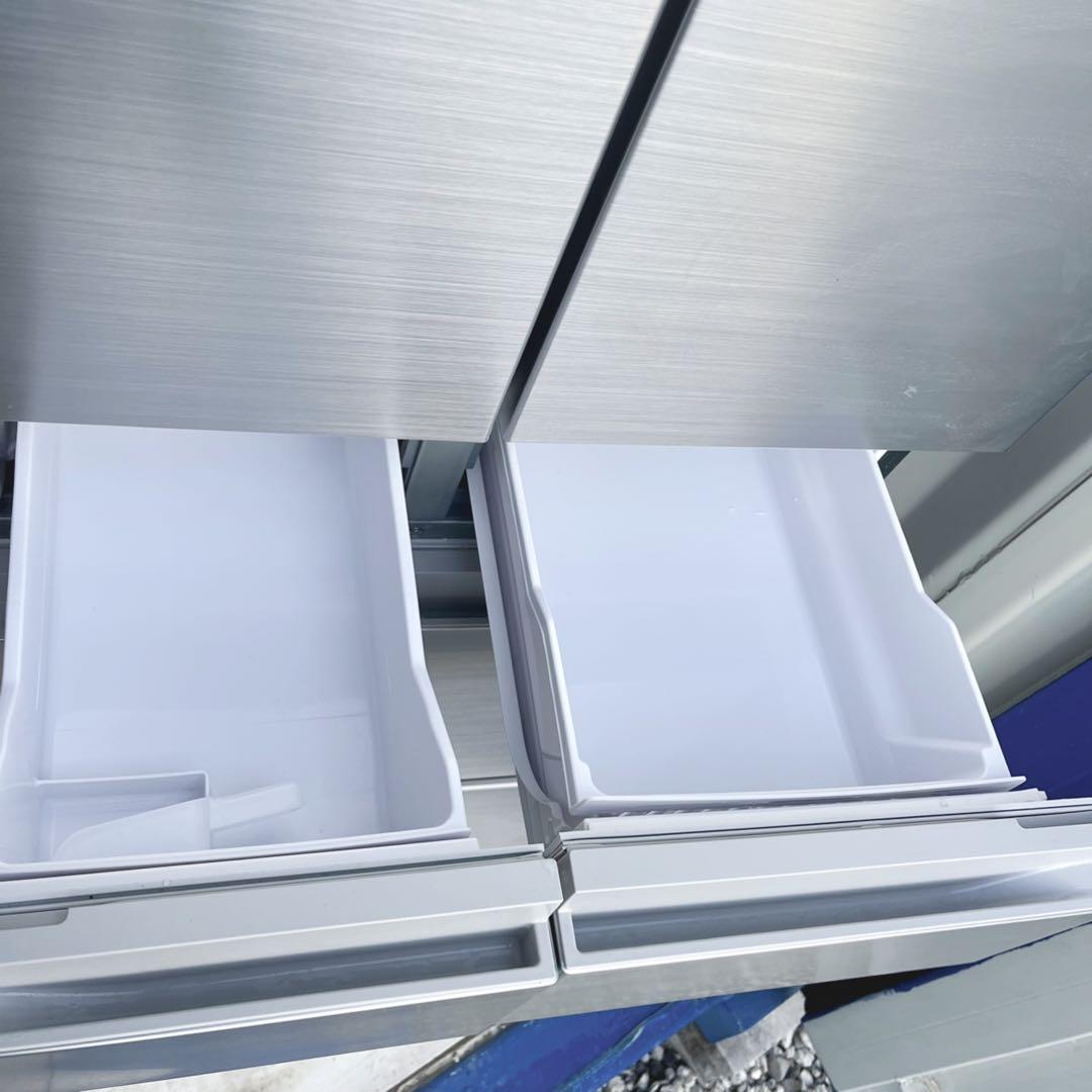 取付無料！日立まるごとチルド 2023年製ステンレスシルバー6ドア冷蔵庫！洗濯機