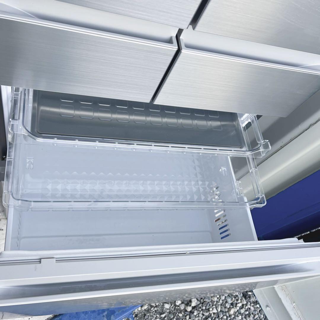 取付無料！日立まるごとチルド 2023年製ステンレスシルバー6ドア冷蔵庫！洗濯機