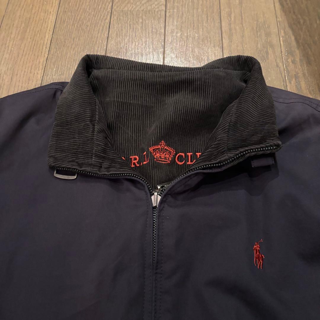 超希少✨　ラルフローレン 刺繍ロゴ コーデュロイ スウィングトップ ブラック