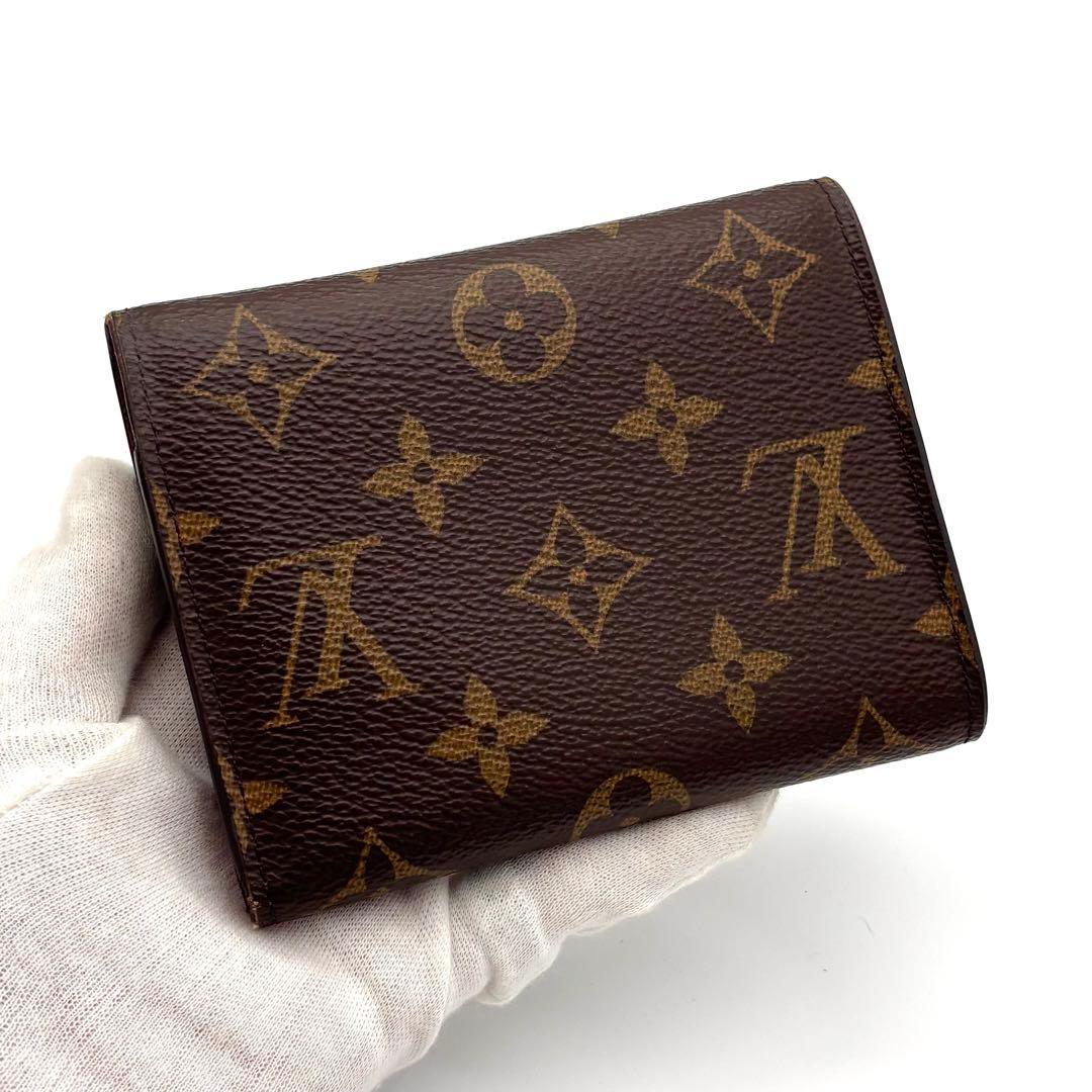 【新品同様】新型IC ルイヴィトン モノグラム ヴィクトリーヌ 三つ折り財布