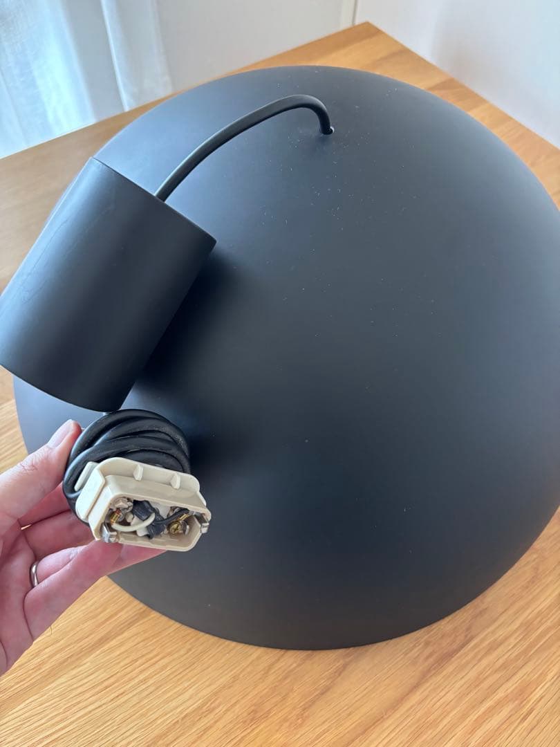 無印良品 ペンダントライト半球（ブラック）