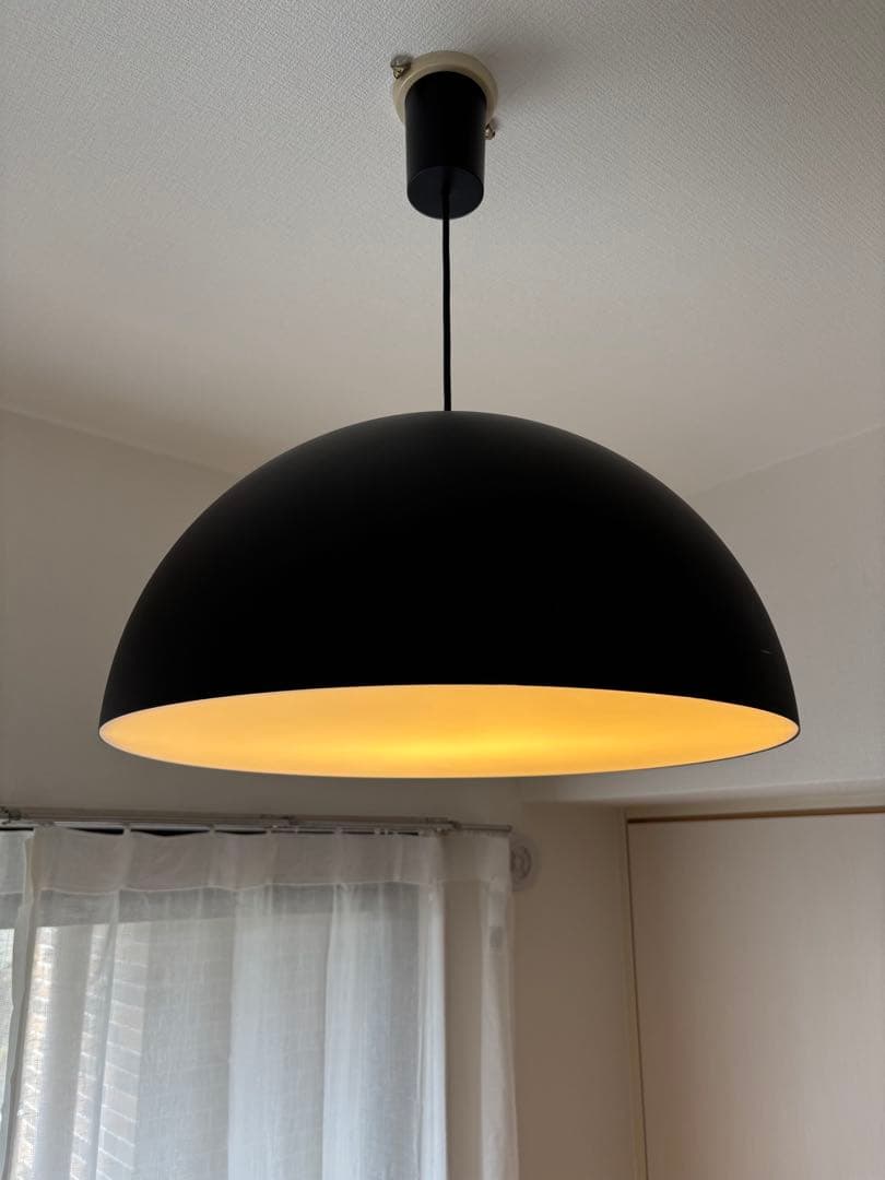 無印良品 ペンダントライト半球（ブラック）