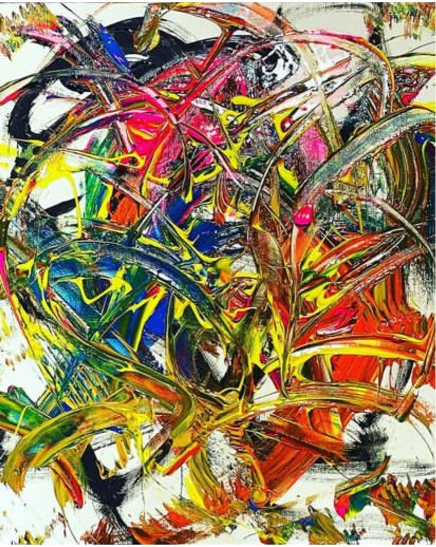 絵画 Explosion of the crypto universe