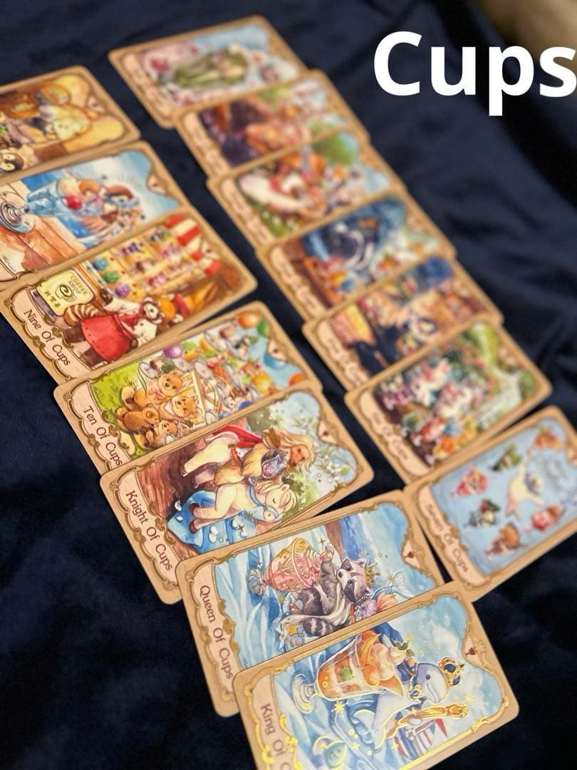 小動物と美食のタロットカード 78枚＋2枚　Maruco Art