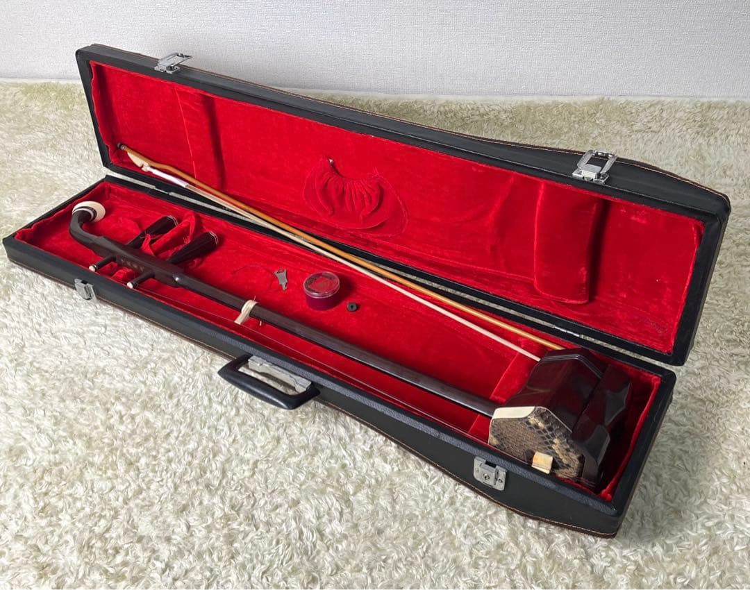 中国 弦楽器 二胡　林生　ハードケース付き