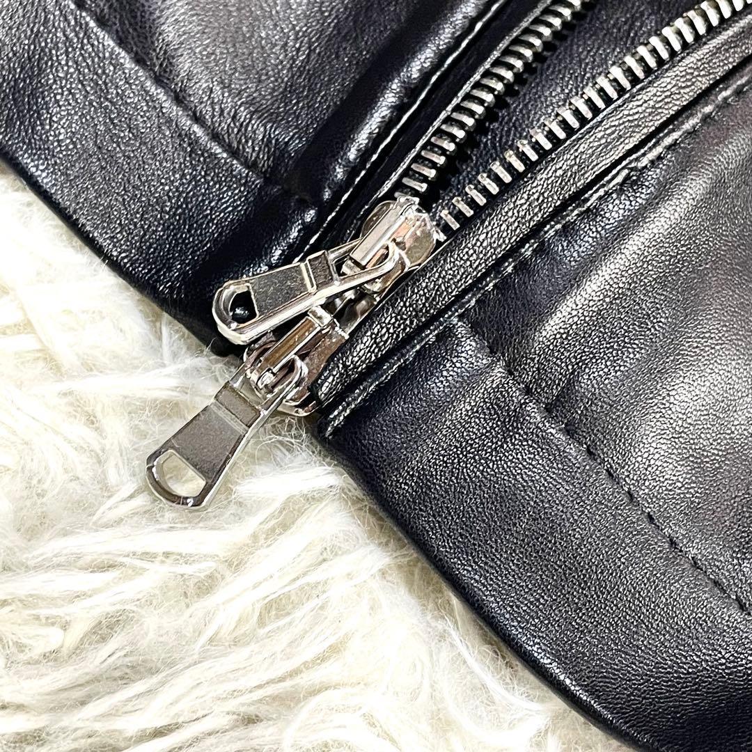 エンメティ　EMMETI レザージャケット　ブラック　メンズ　44サイズ