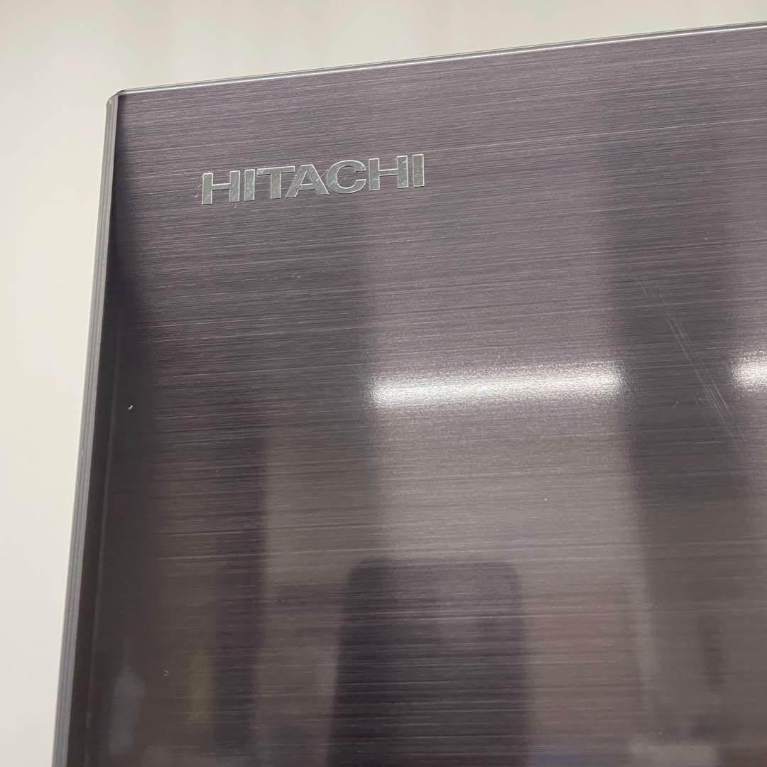 445⭕️冷蔵庫　日立　350ℓ　まんなか野菜　黒　大型　右開き　中古　設置無料