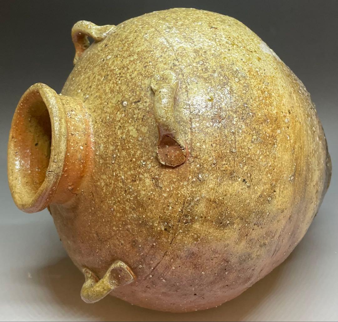 信楽焼　四耳壺　在銘　作家作品　b6115