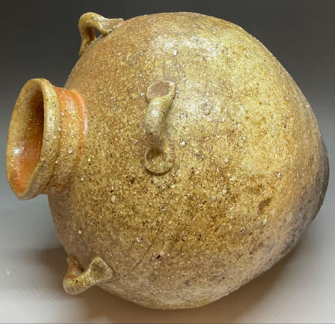 信楽焼　四耳壺　在銘　作家作品　b6115