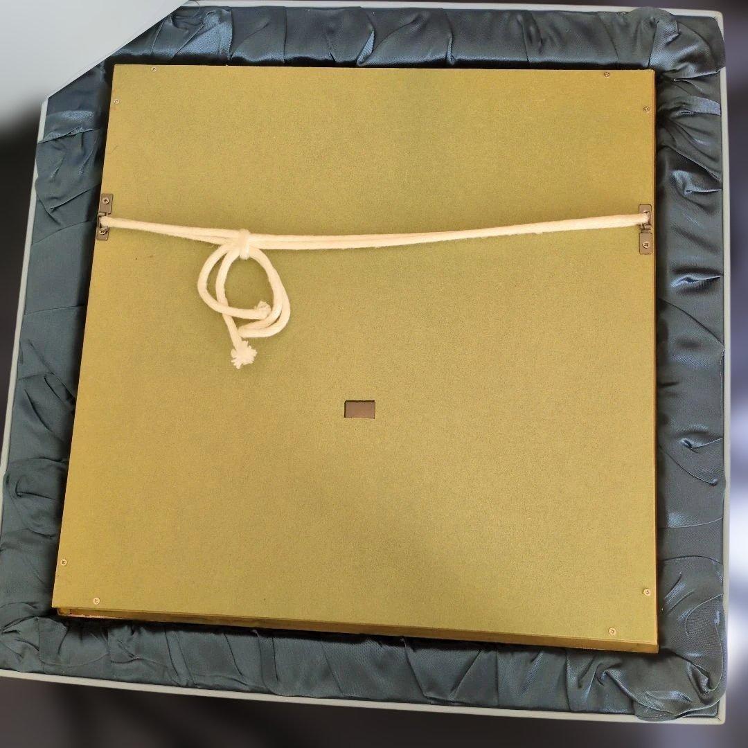 ジャスパー　テラコッタ　皿額装エナメル彩アンティーク