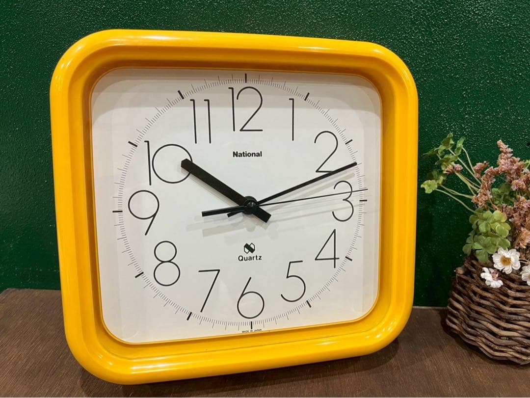 掛時計 ナショナル 昭和レトロ レトロポップ インテリア 当時物 スペースエイジ