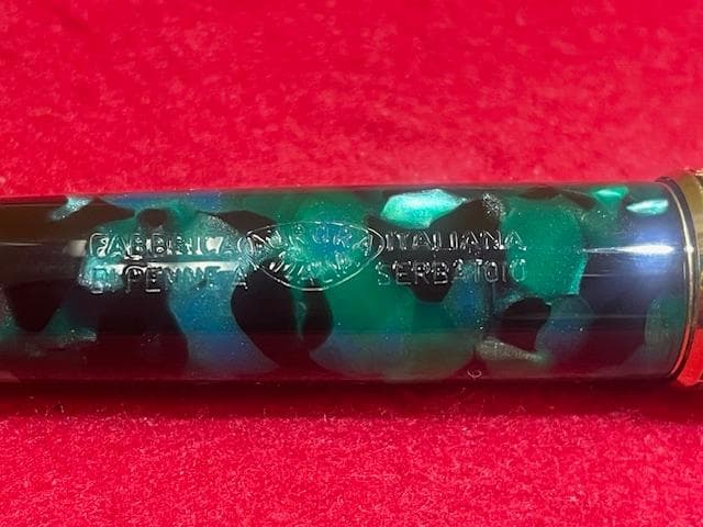 takaアウロラ オプティマ グリーン万年筆 14K EF 付属品付