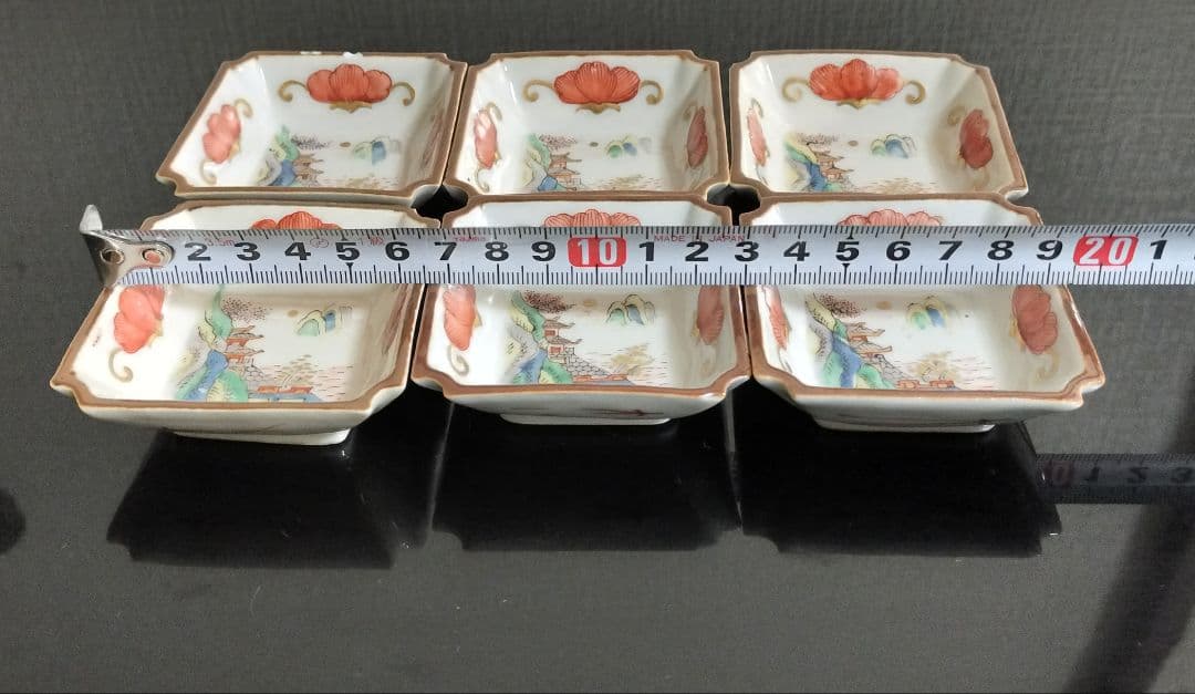 古代中国錦手小皿六枚