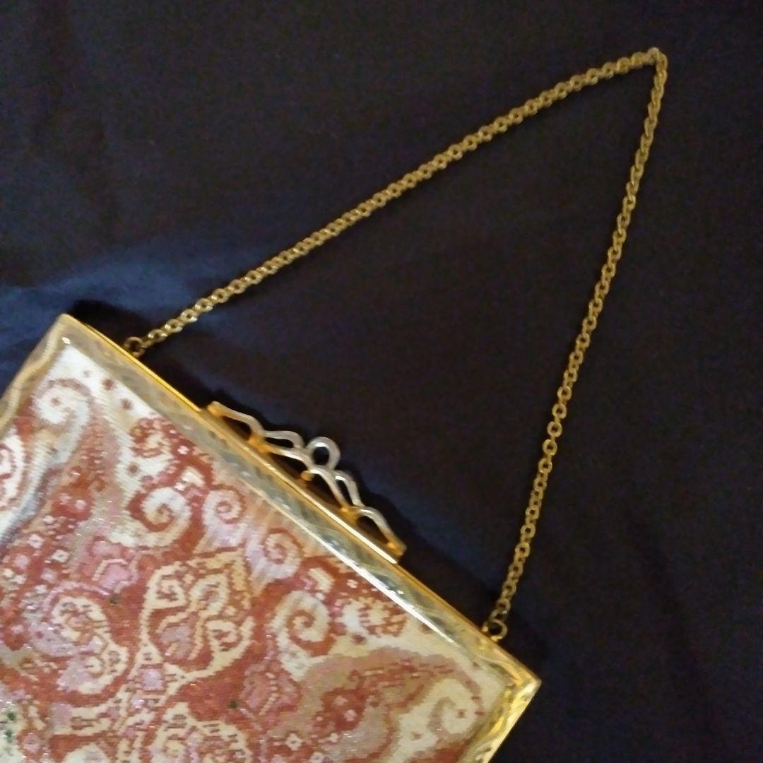 アンティーク極小ビーズのパーティーバッグビンテージフランス