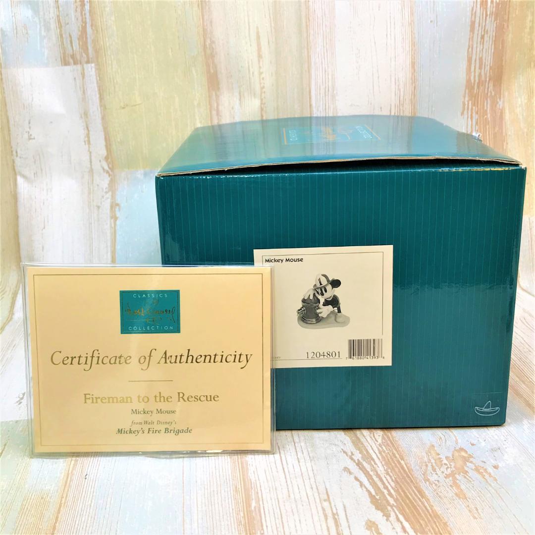 レア★WDCC ミッキーの消防隊 ミッキーマウス 陶器製 フィギュア ディズニー