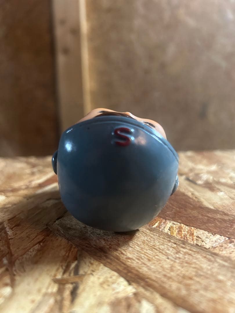 W/激レア　昭和レトロ　滋賀銀行　当時物　ソフビ　しがちゃん　貯金箱　宇宙服 ①