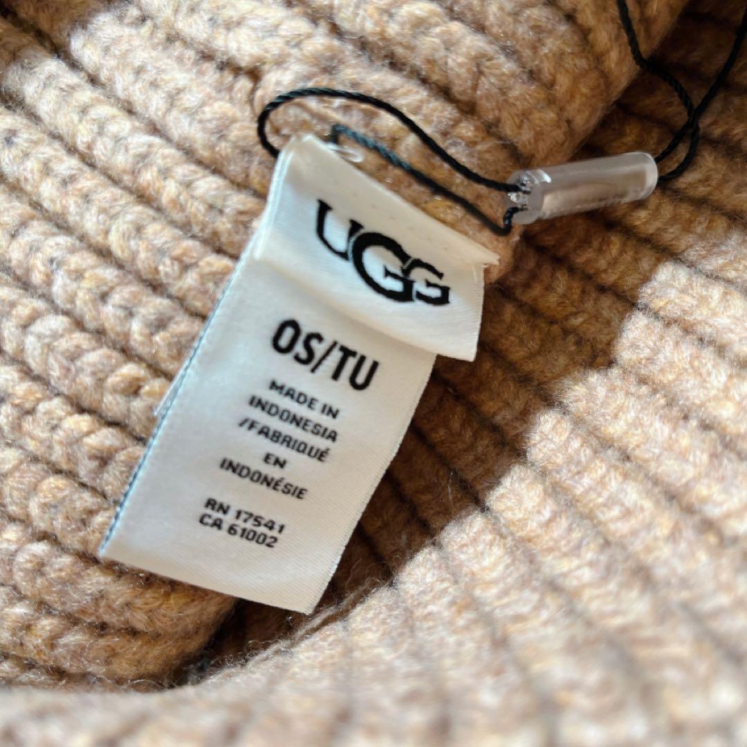 新品未使用 UGG ニット帽 キャメル