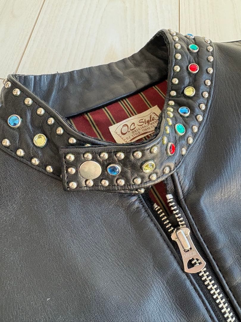O.C STYLE ジャケット　シングルライダース　黒　XL 希少