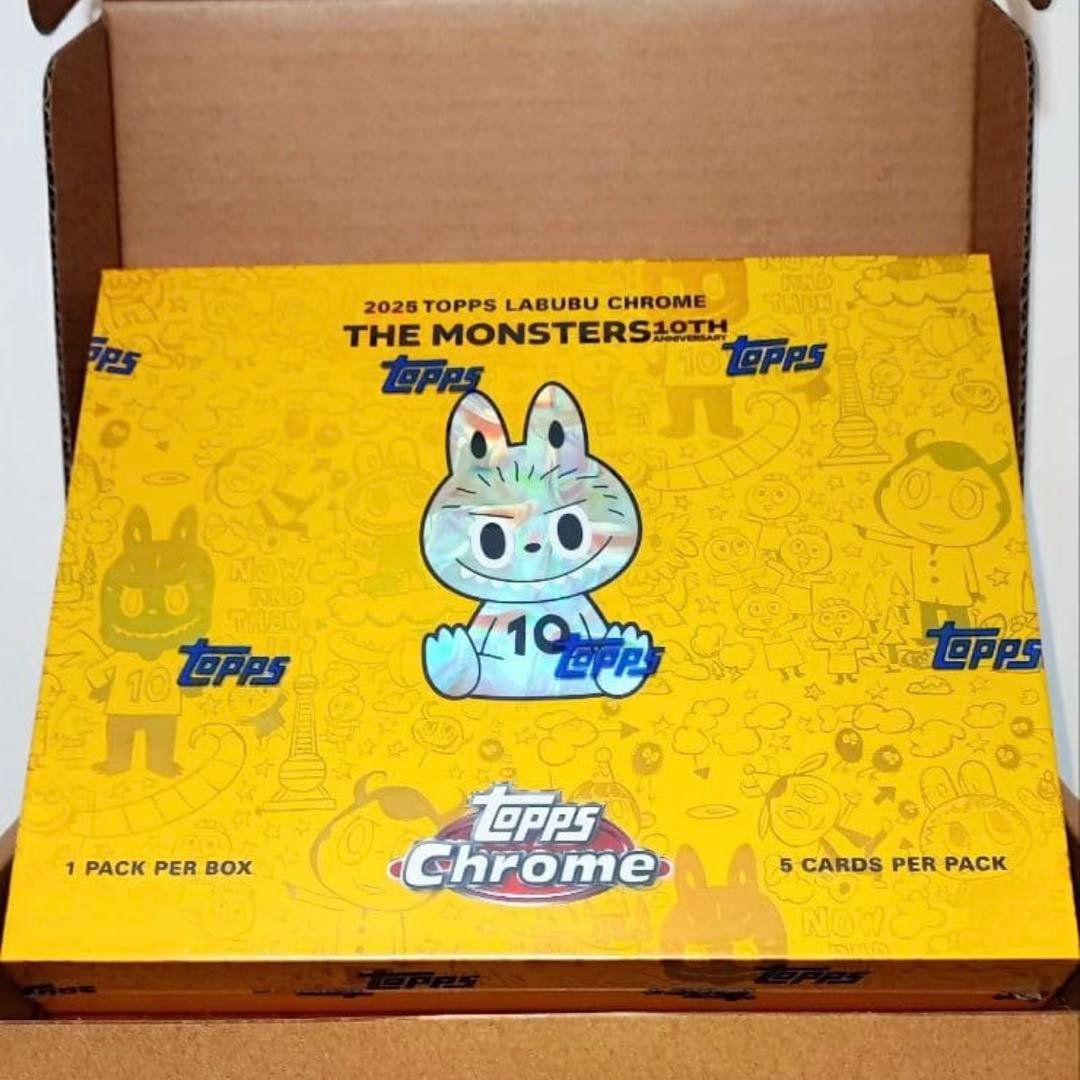 Topps Chrome 10周年記念ボックス ラブブpopmart 新品未開封