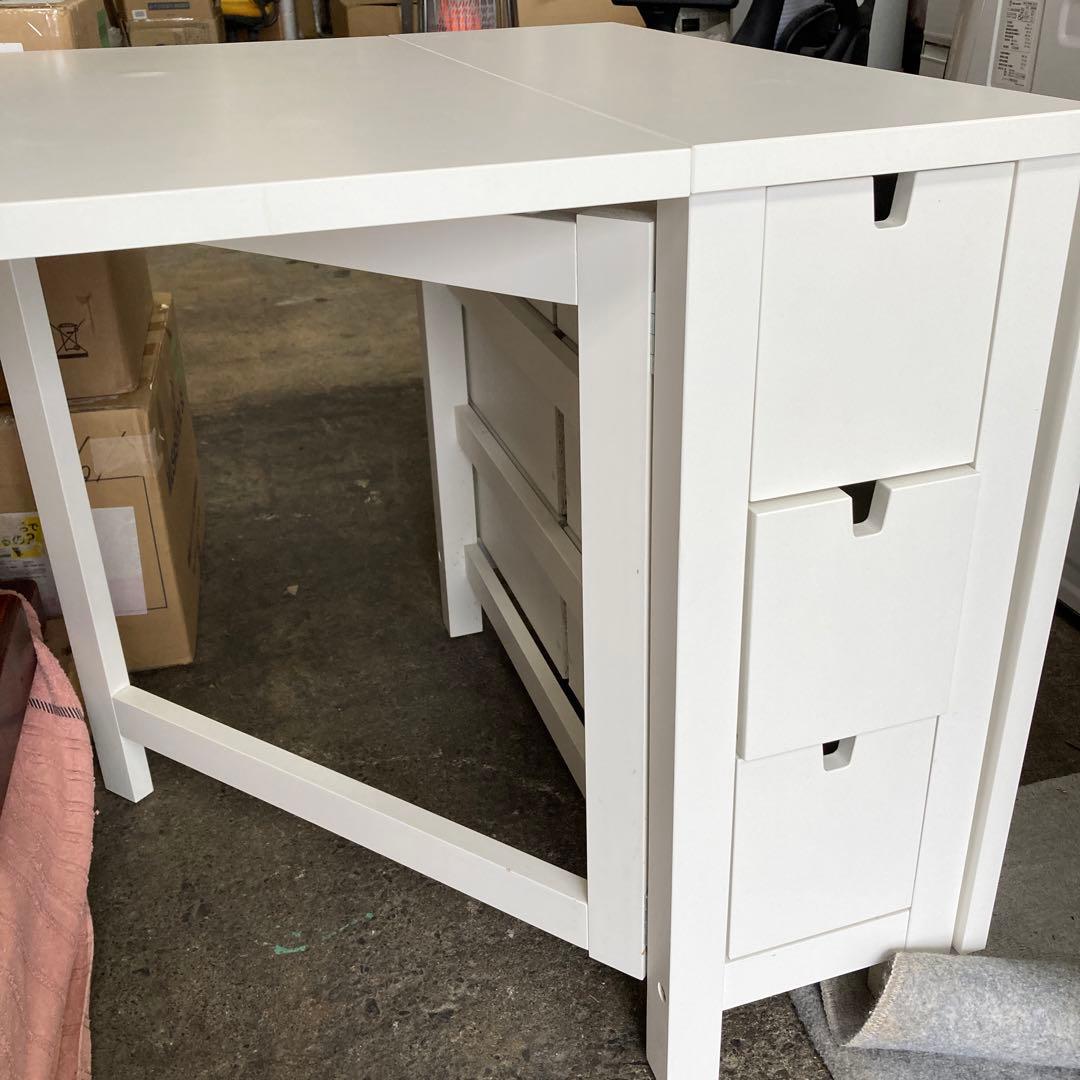 IKEA NORDEN イケアノールデン ゲートレッグテーブル バーチ ホワイト