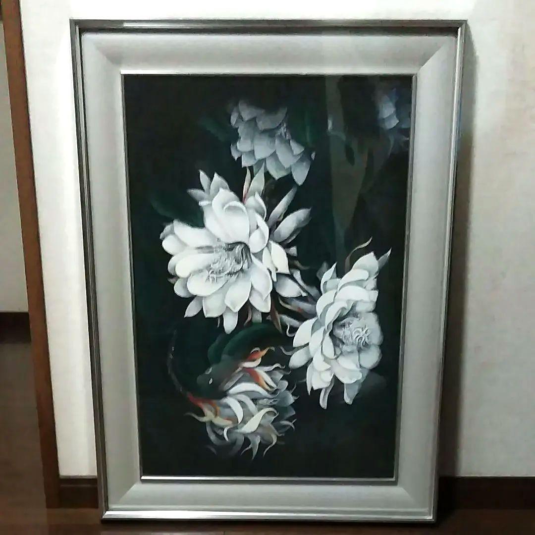 日本画(30)　月下美人