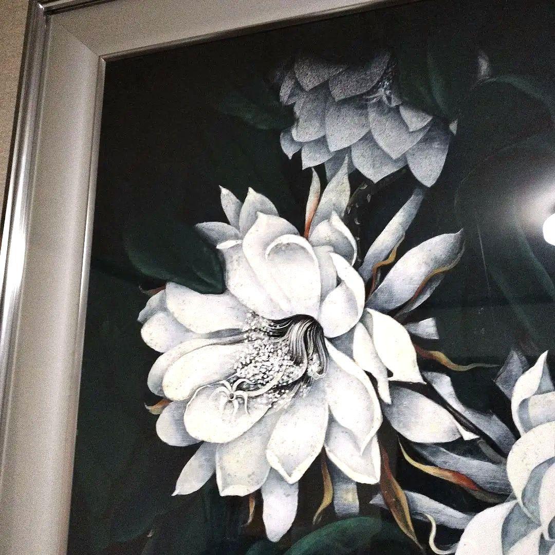 日本画(30)　月下美人