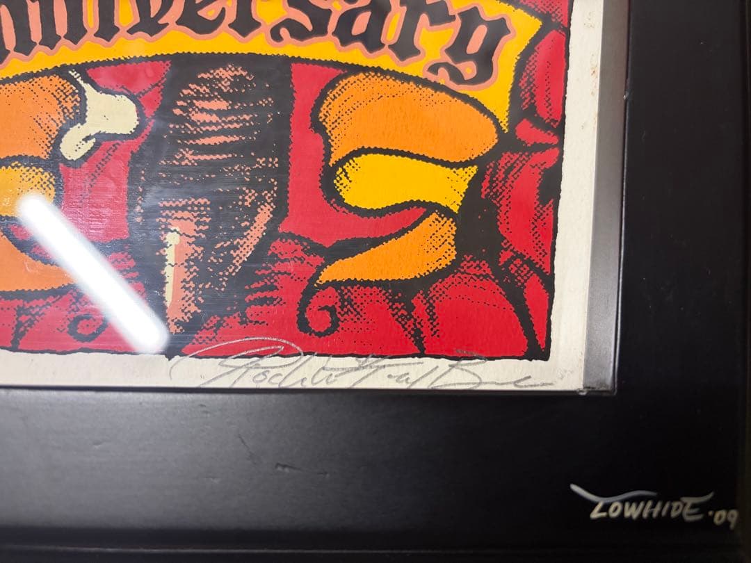 ロッキンジェリービーンシルクスクリーンポスター額付き