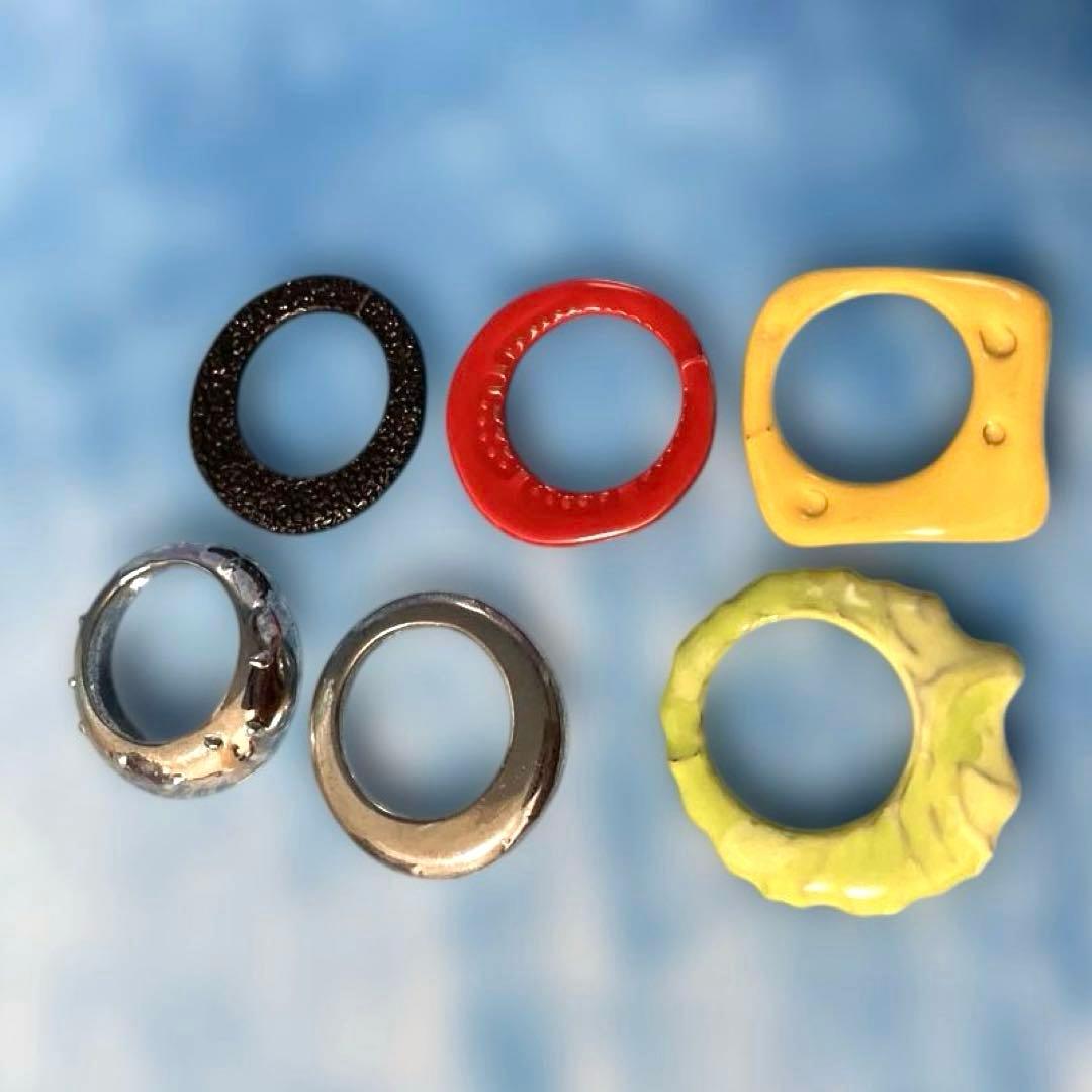 Q-pot. キューポット ハンバーガー　リング　13号