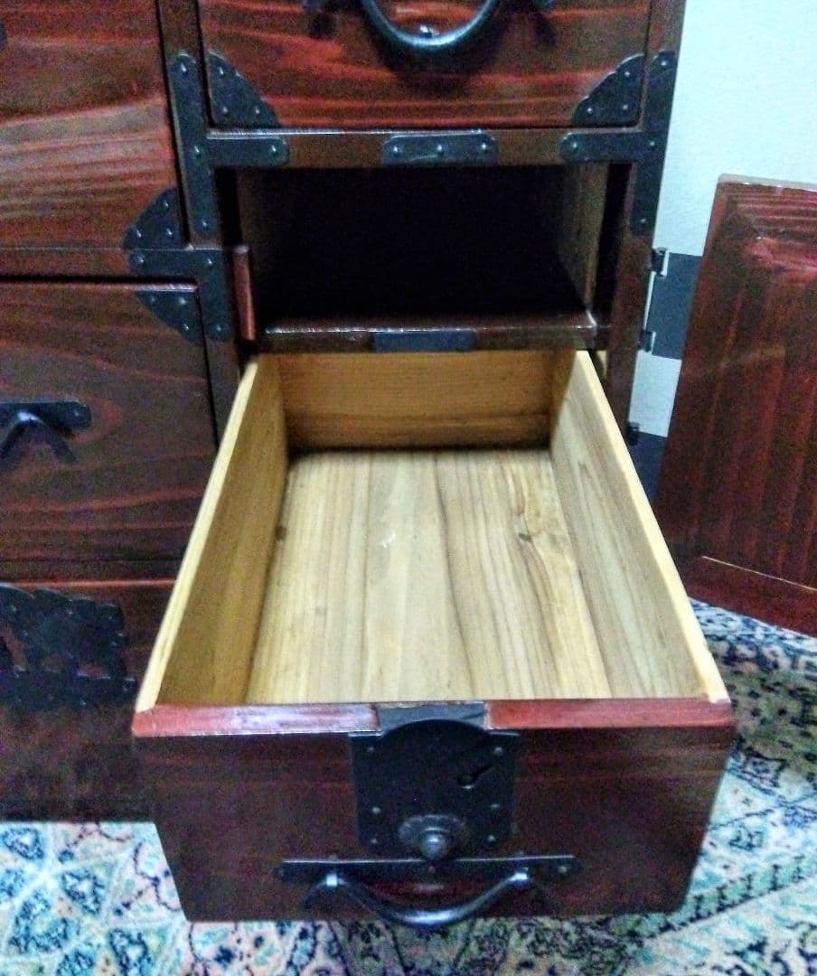 【アンティーク】仙台箪笥　時代箪笥　ローチェスト　洋服タンス