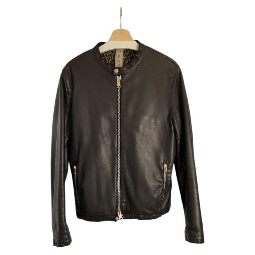 【美品】delan レザーシングルライダースジャケット