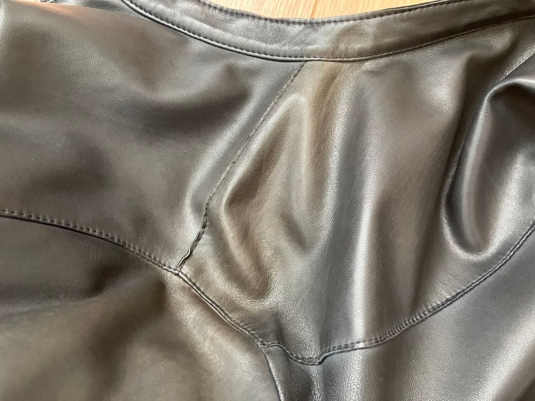 【美品】delan レザーシングルライダースジャケット