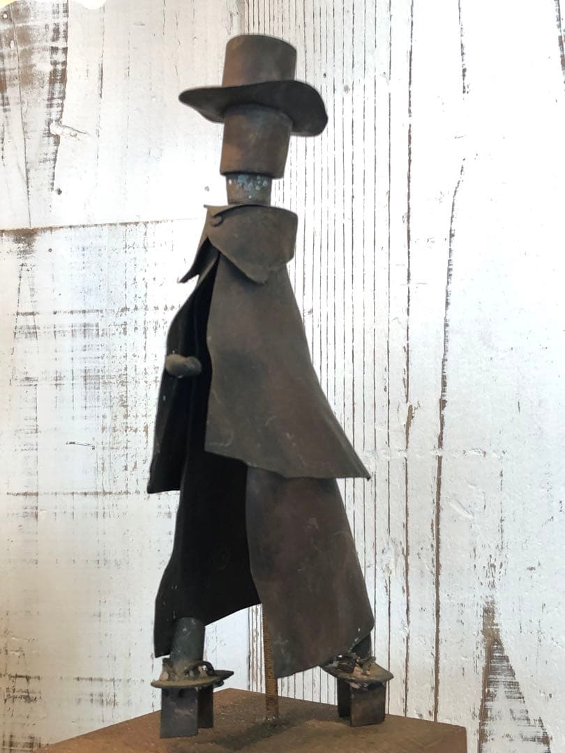 ◆395◆松林三吉　ブリキ　紳士像　人形