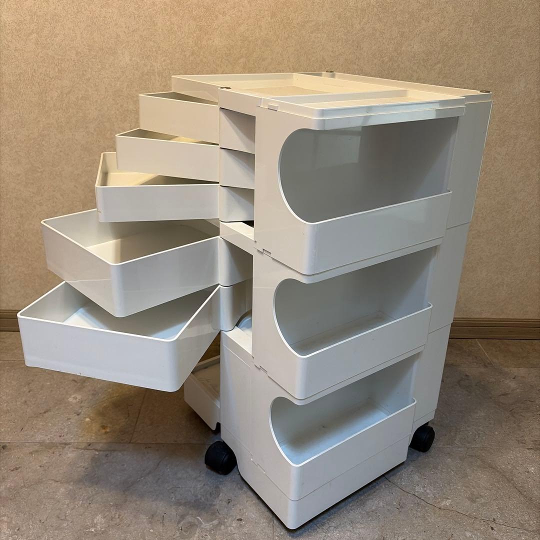 ボビーワゴン3段・5トレー（ホワイト）