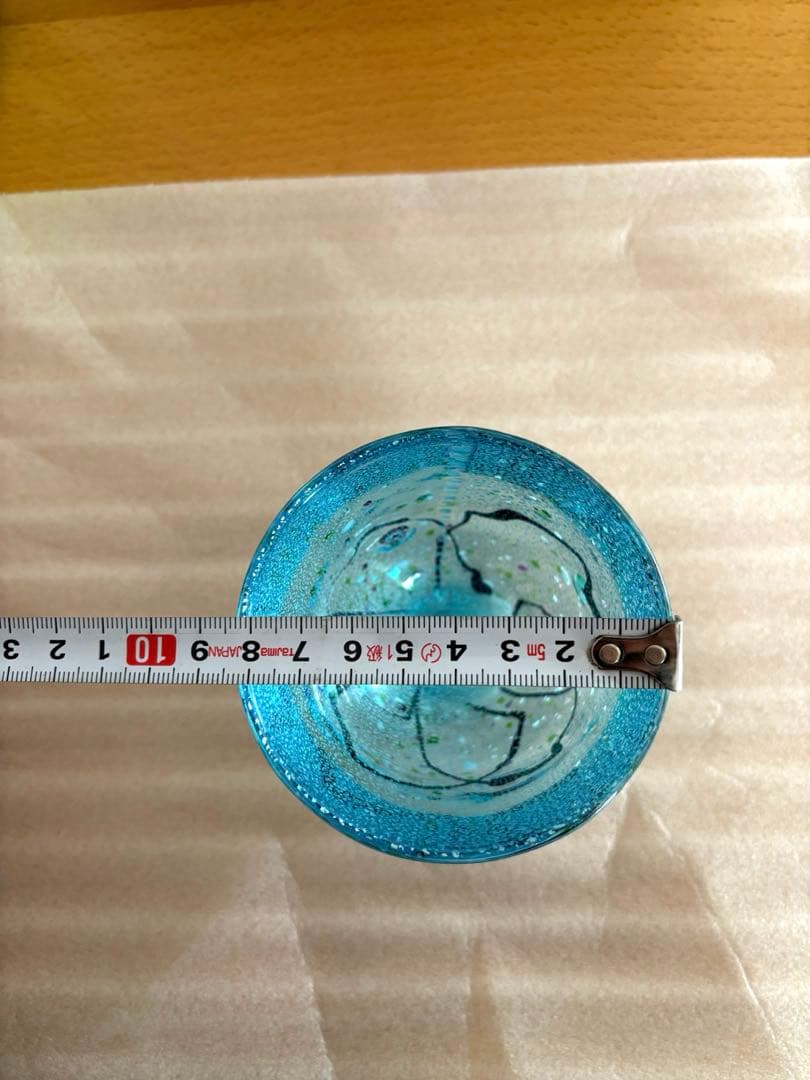 ガラスペアロックグラス★セット価格★若草色、水色★新品未使用、送料無料★