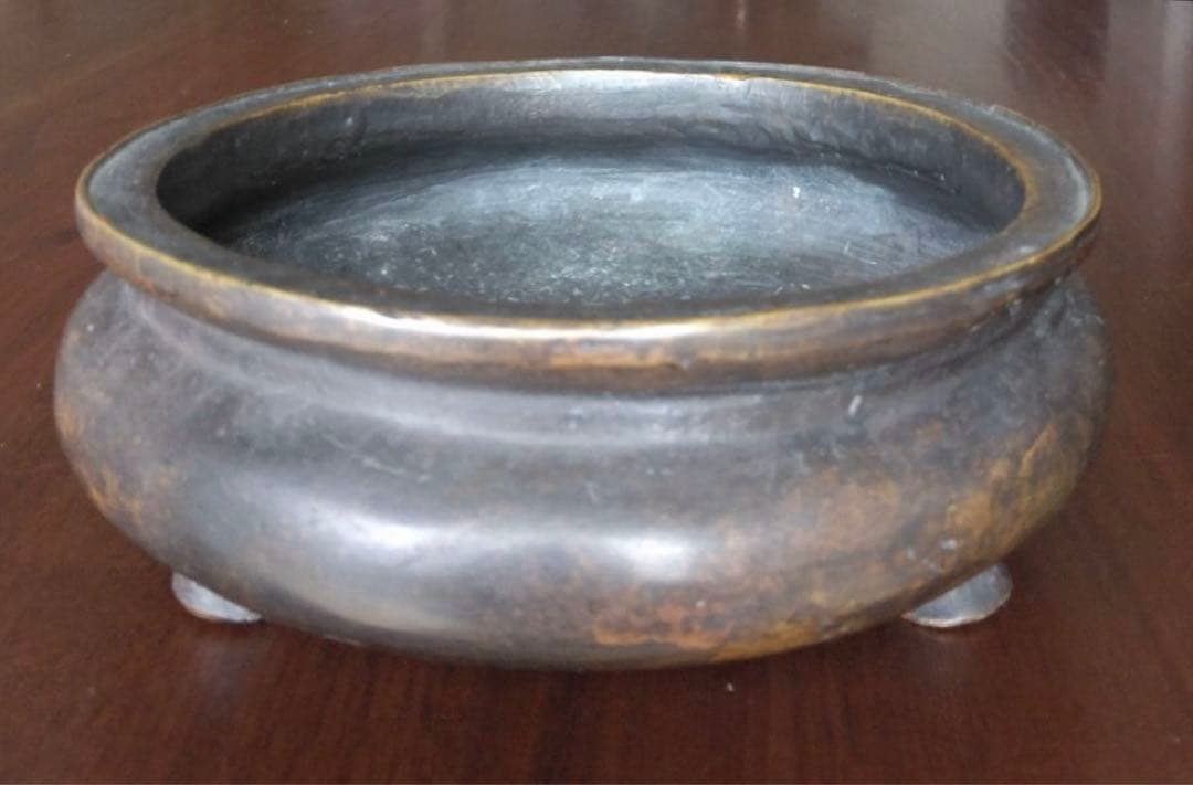 3足銅香炉 家藏珍寶  中国古玩 骨董