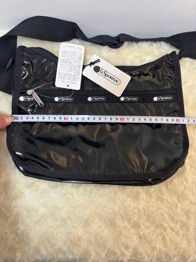【LeSportsac】レスポートサック新品ブラック ショルダーバッグ ポーチ付