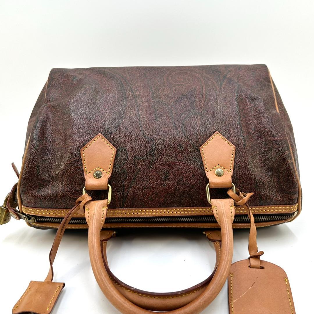 ETRO エトロ ペイズリー ハンドバッグ ミニボストン ゴールド金具