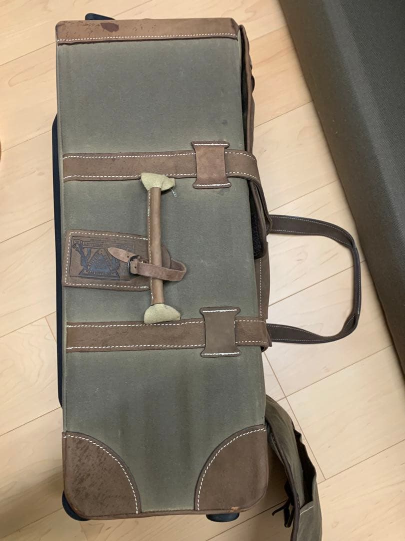 超コレクター 「品質・価値良し・他になし」牛革&綿 キャリーカート 本体 H57