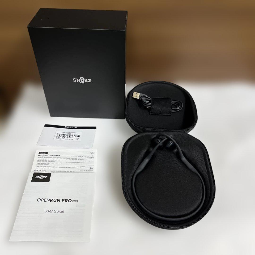 SHOKZ OPENRUN PRO 骨伝導イヤホン　美品