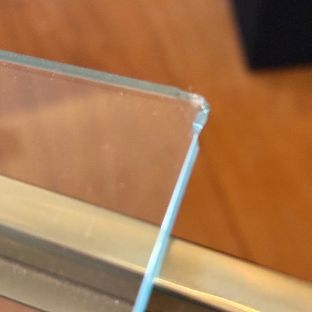 ZARA ガラス天板 金属製サイドテーブルandダスドボックス