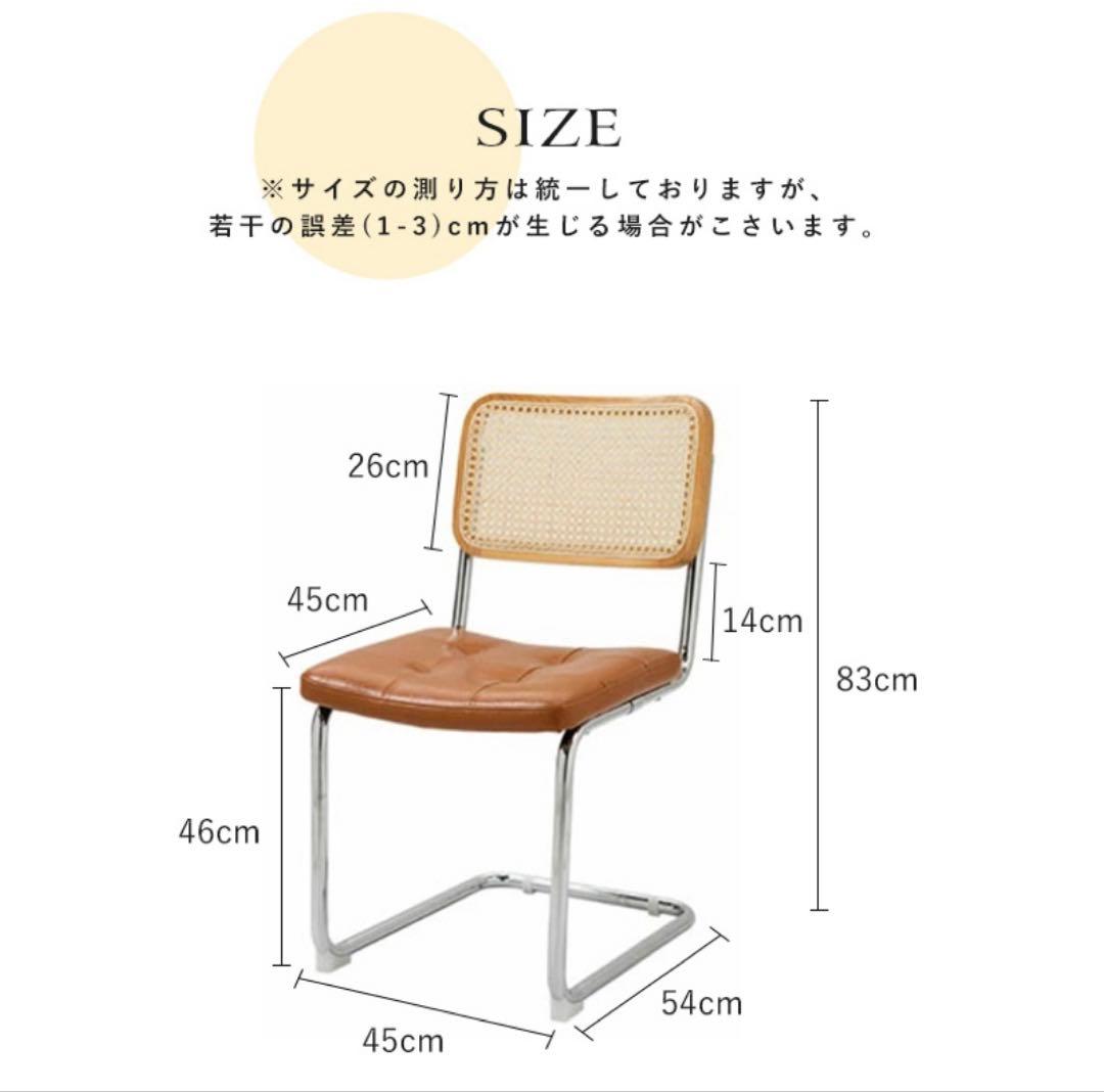 モダン韓国ラタンチェア インテリア　チェスカアームレスチェア風　リプロダクト