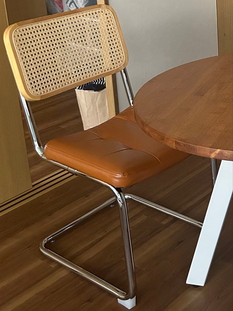 モダン韓国ラタンチェア インテリア　チェスカアームレスチェア風　リプロダクト