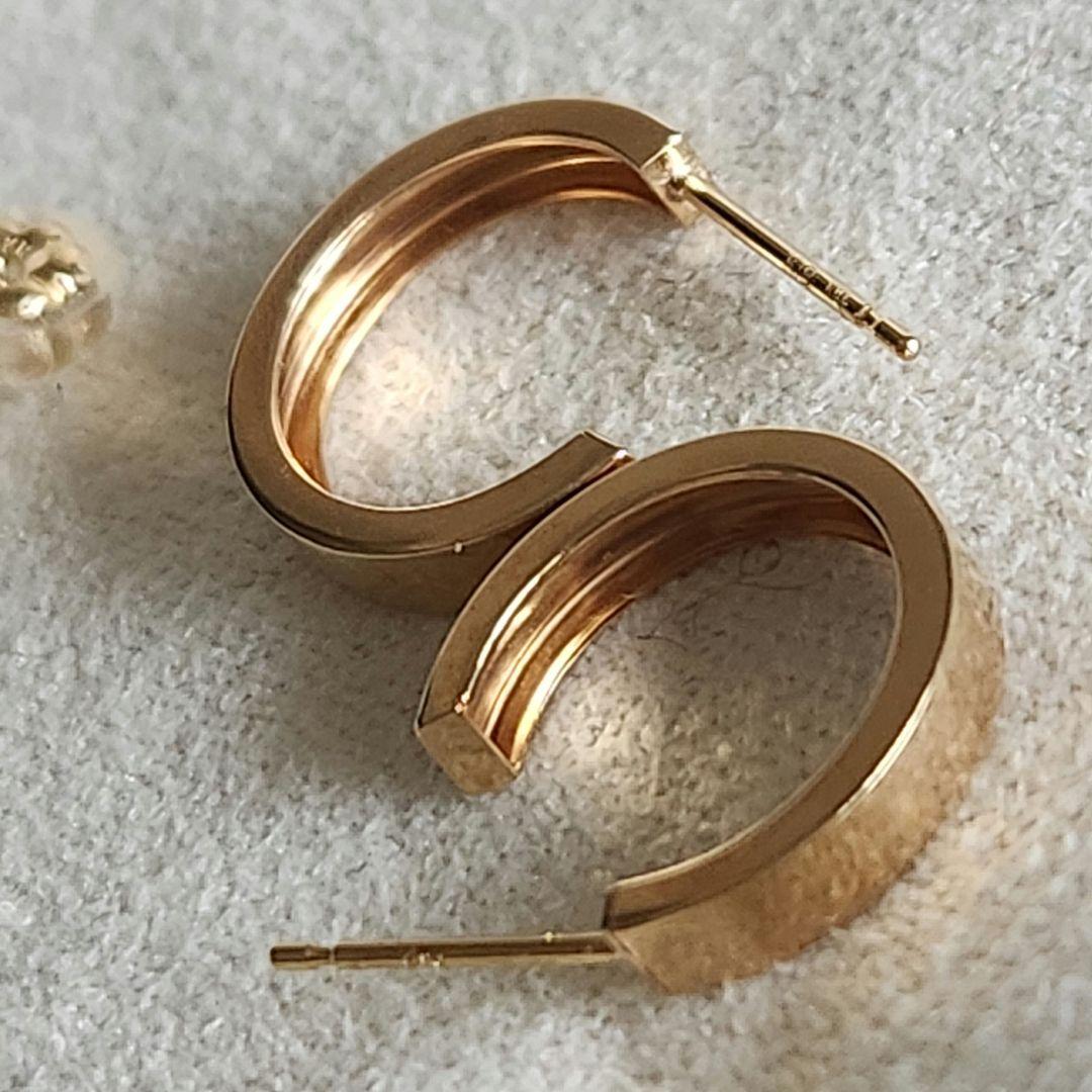 ラウンド♡ゴールド【テイクアップ】K18 K10 フープピアス☆アガット 好きも