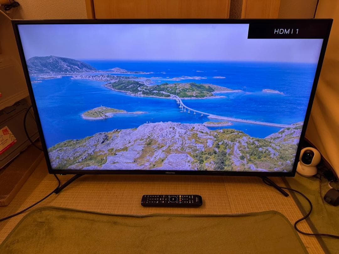 ハイセンス hisense 43型　4K　テレビ　43F60E　19年製極美品！