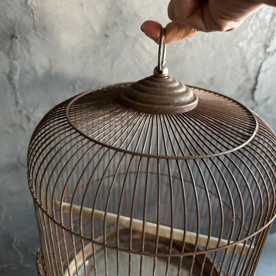 瞬間的お値下げ‼️ヴィンテージ　シャビーな鳥籠　鳥カゴ