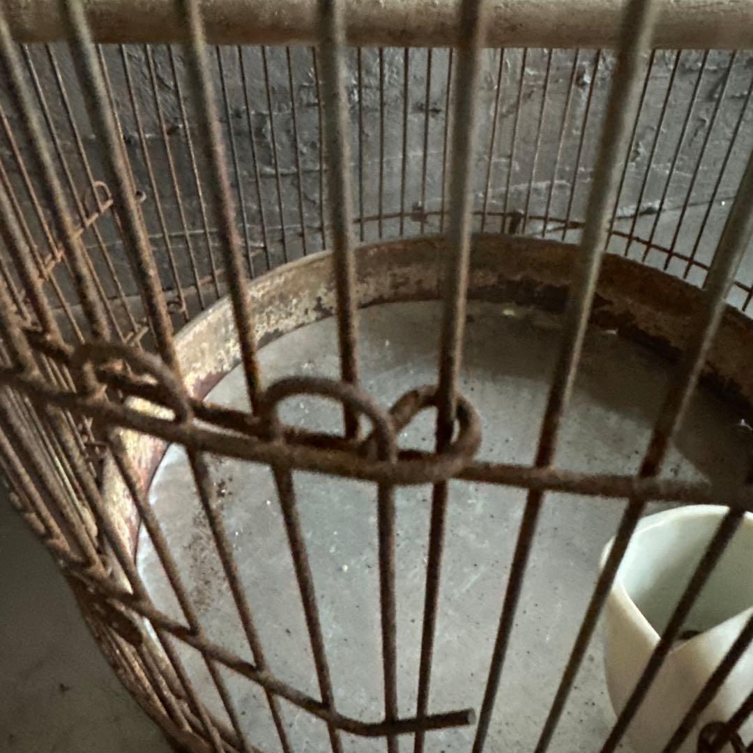 瞬間的お値下げ‼️ヴィンテージ　シャビーな鳥籠　鳥カゴ