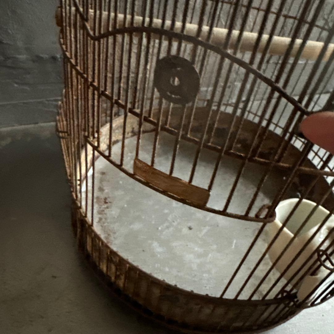 瞬間的お値下げ‼️ヴィンテージ　シャビーな鳥籠　鳥カゴ