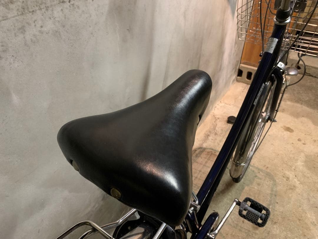 27インチ 紺色 内装3段 前カゴ付き【安心の整備付き】