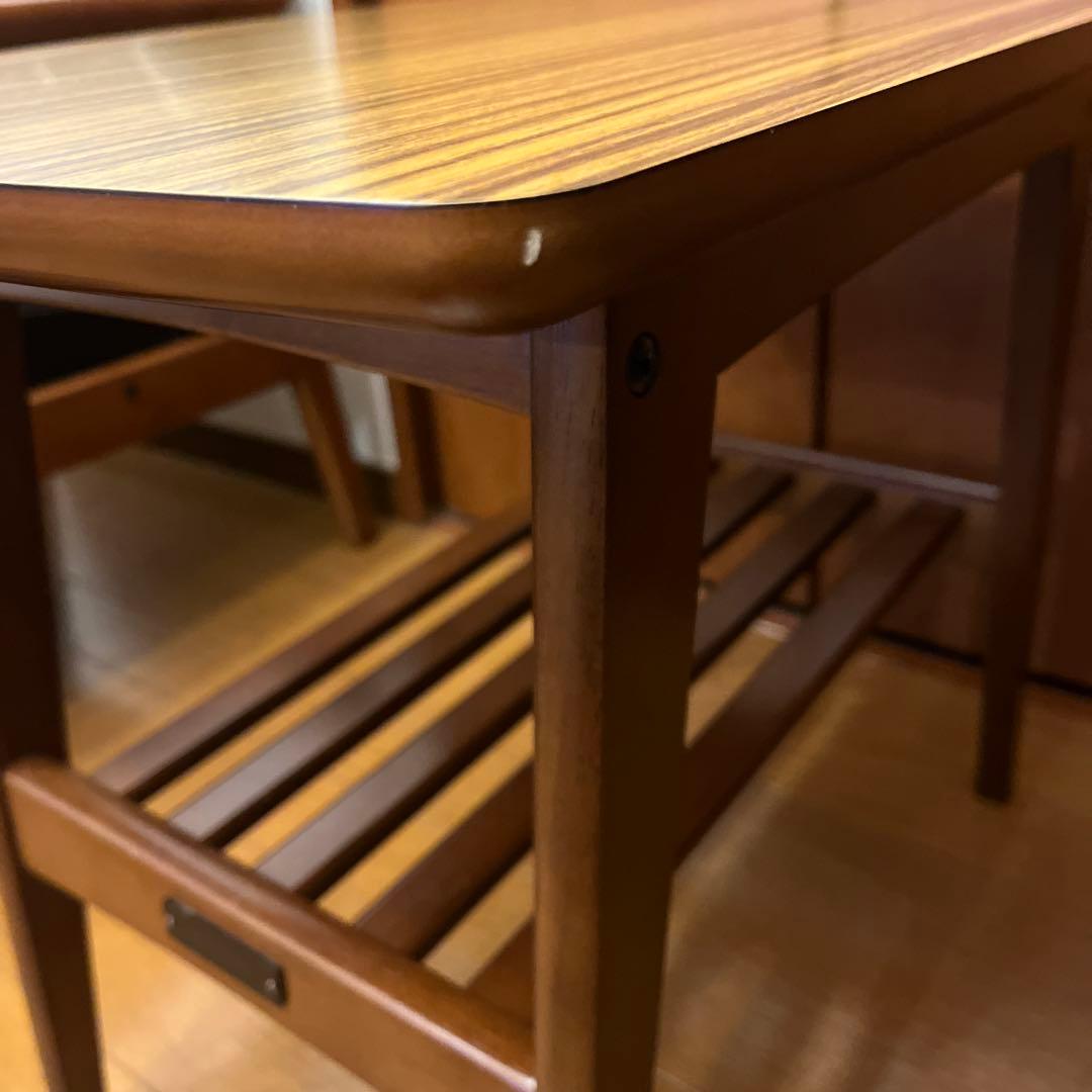 カリモク60　サイドテーブル　ウォールナット（トップ：メラミン化粧板）